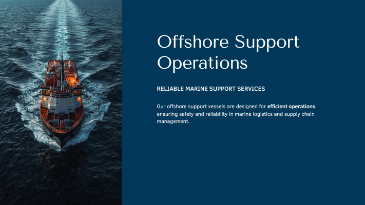 Offshore support vessel and marine platform